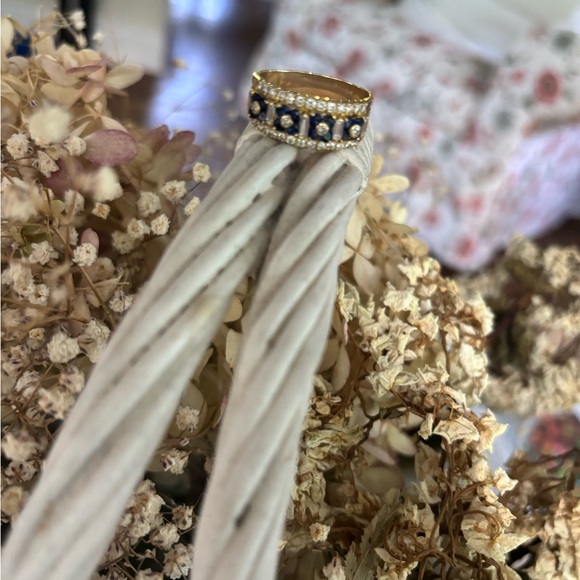 14kt diamond sapphire ring - Picture 11 of 12